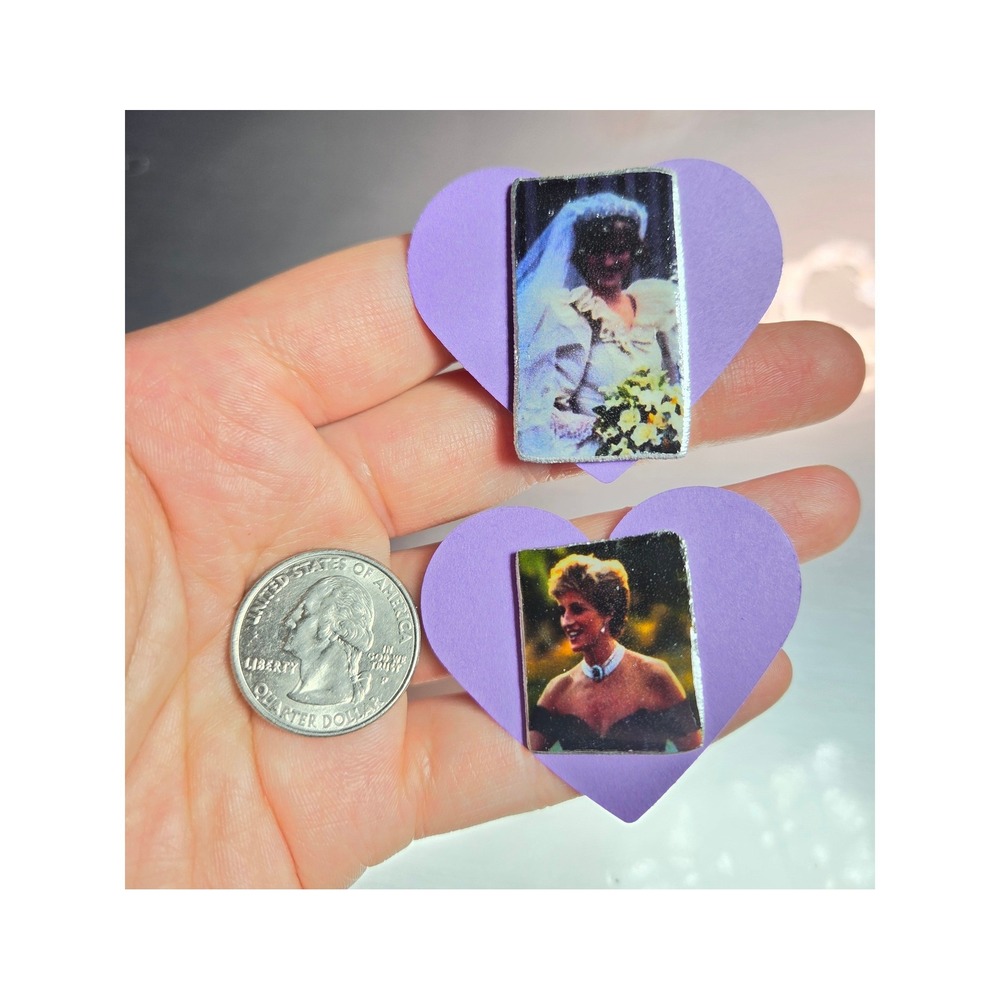 Handmade Pin Set Princess Diana Royalcore Nostalgiacore 90s British Royalty